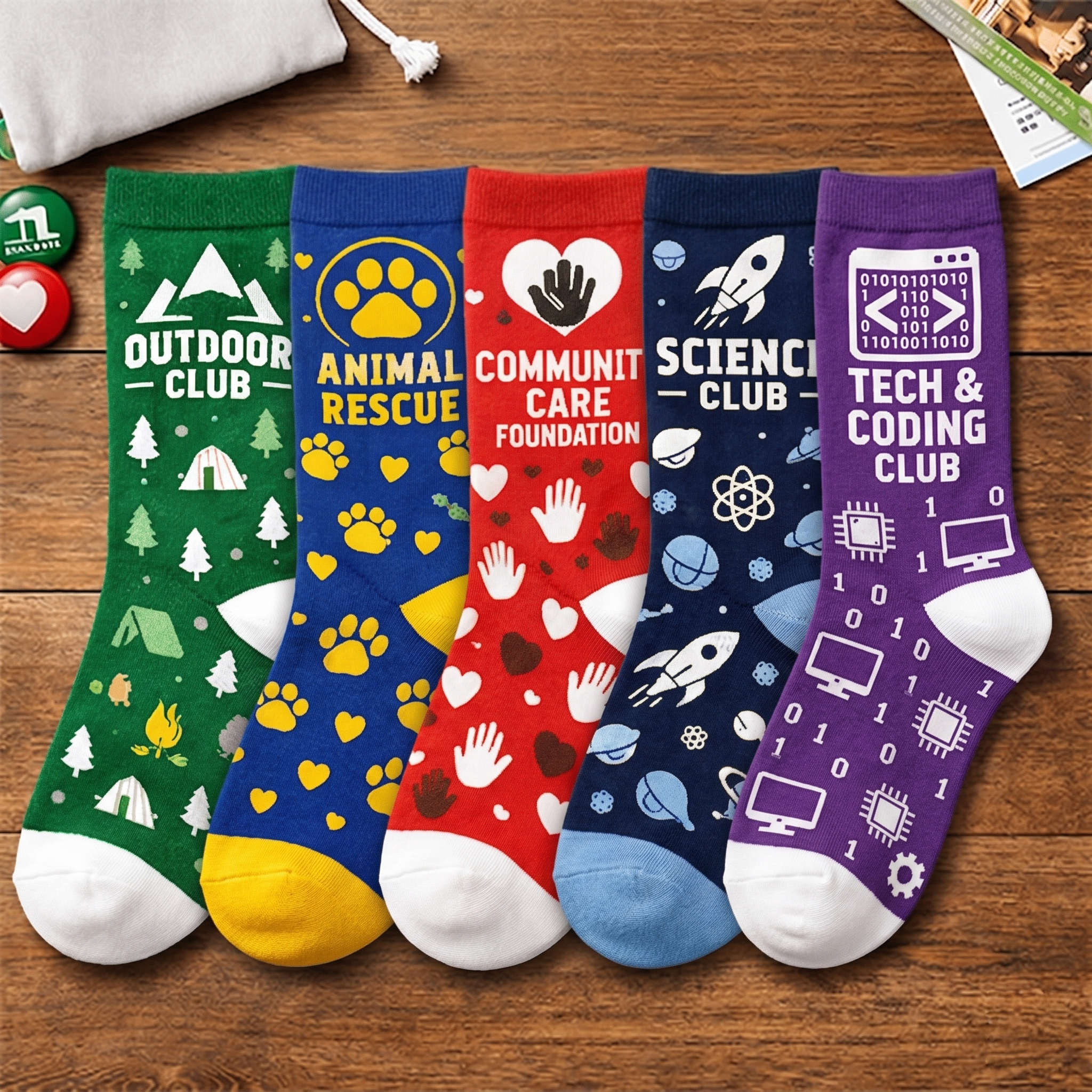 Custom Club & Organization Logo Socks