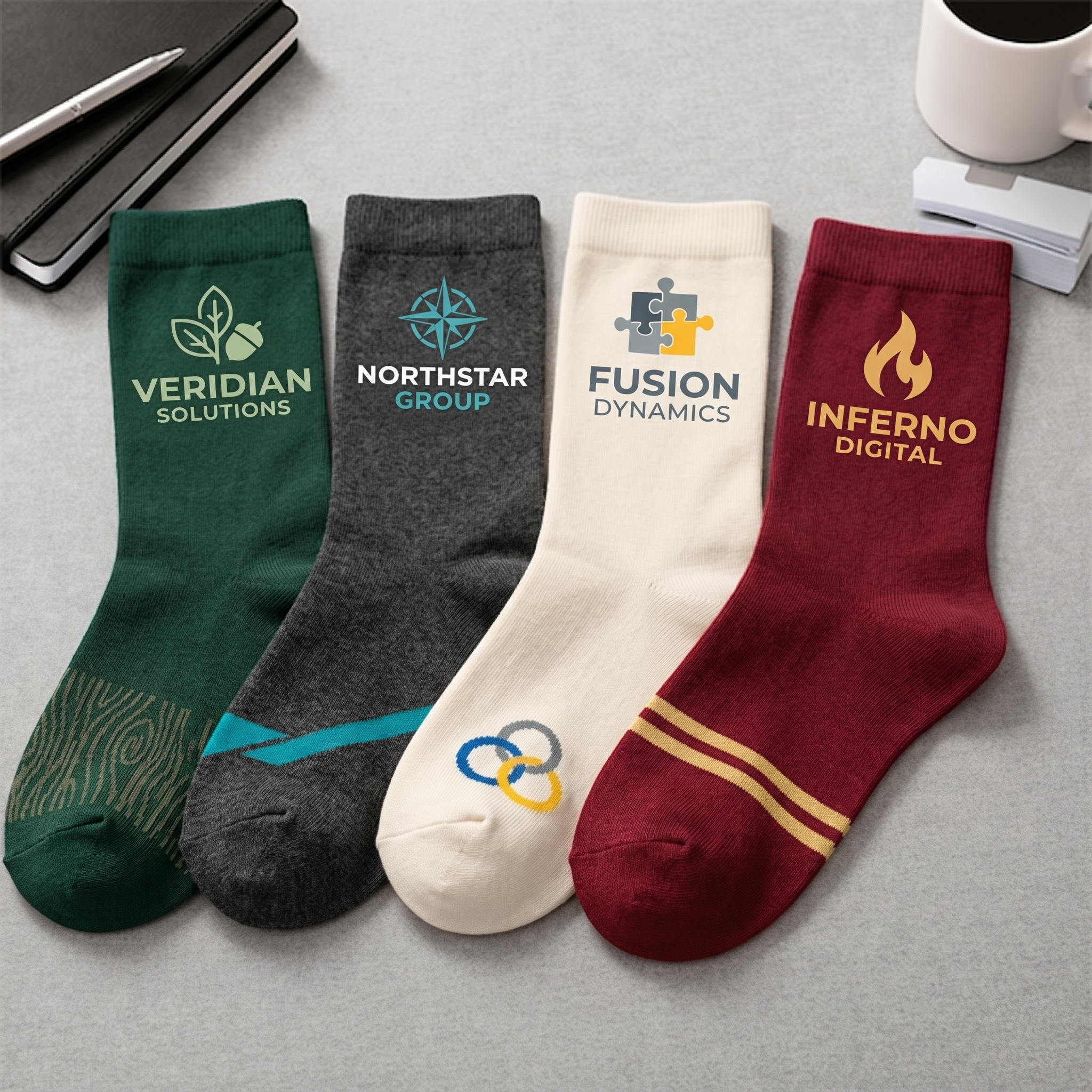 Custom Company / Corporate Logo Socks