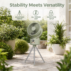 Portable Rechargeable Desktop Fan with LED Display, Quiet USB Table Fan, Adjustable Angle for Home & Office